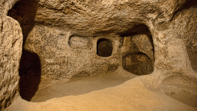 cave city in Cappadocia Turkey
