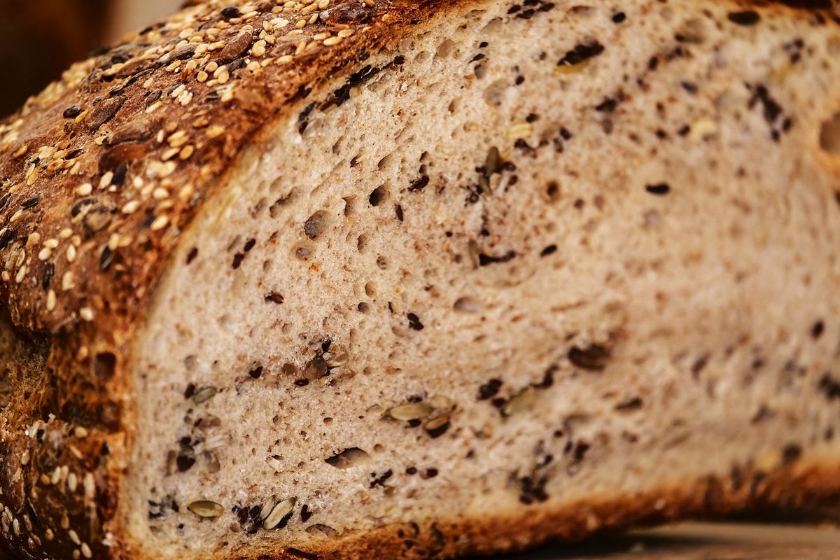 chleba řez detail