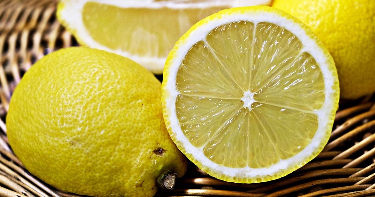 poloviny citronu detail