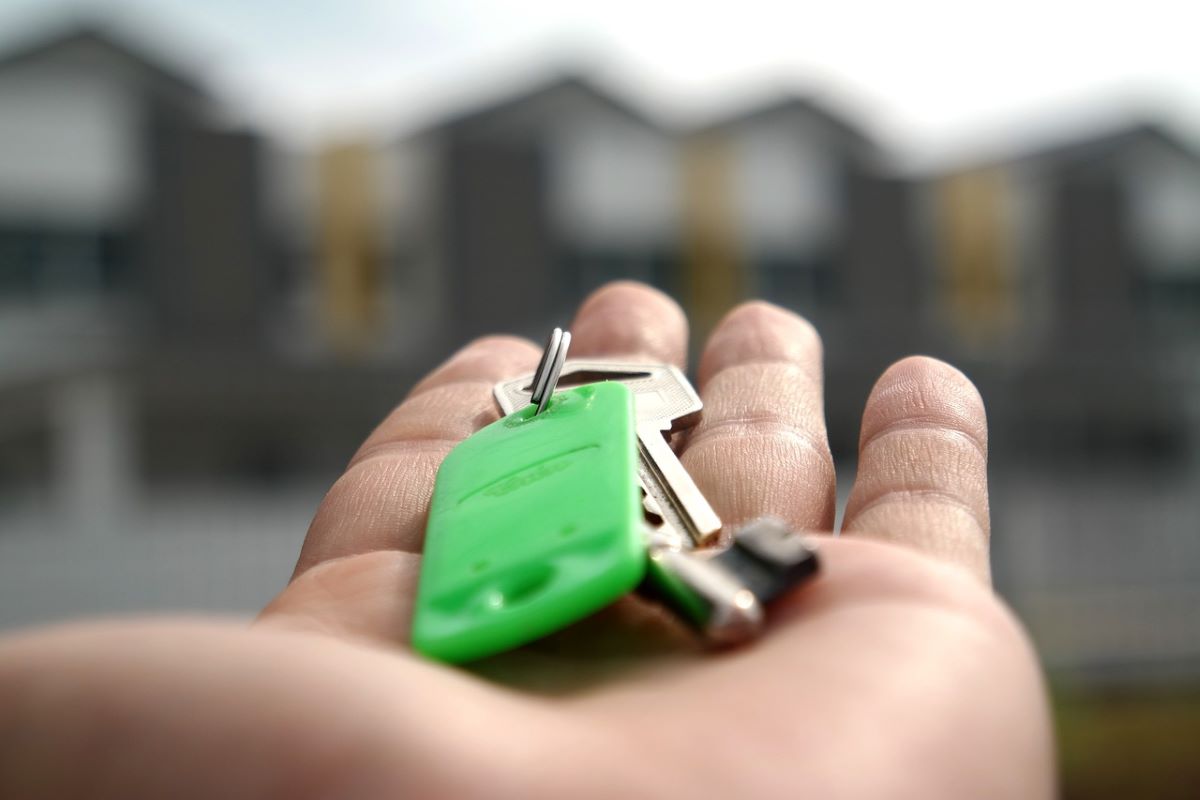 Předání klíčů od darované nemovitosti